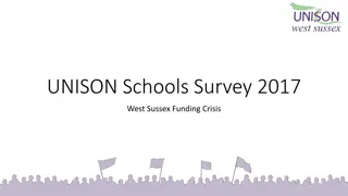 UNISON Schools Survey 2017: West Sussex Funding Crisis and Impact of Restructure