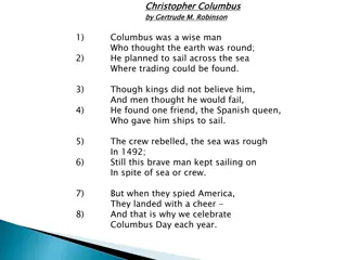 Stories of Christopher Columbus