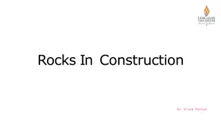 Importance of Rocks in Construction and Building Materials