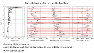 Borehole Logging of Jo Hays Well by Brad Carr - Geological Analysis