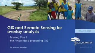 GIS and Remote Sensing for Overlay Analysis Training Program