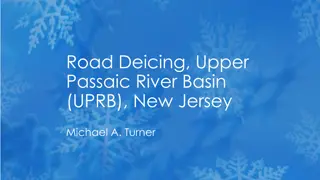 Impact of Road Deicing Salts on Water Quality in Upper Passaic River Basin