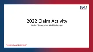 FAU Workers' Compensation Claim Activity Report 2022