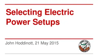 Electric Power Setups for Efficient RC Models