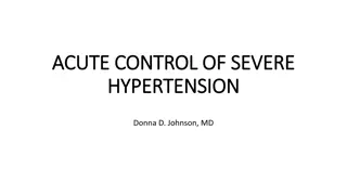 Management of Severe Hypertension in Maternal Health