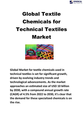 Global Textile Chemicals for Technical Textiles Market