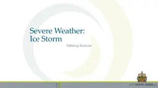 Severe Weather Ice Storm Tabletop Exercise Overview