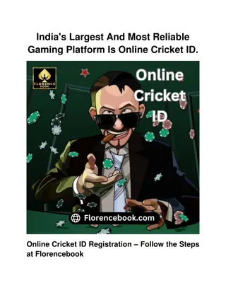 India's Largest And Most Reliable Gaming Platform Is Online Cricket ID