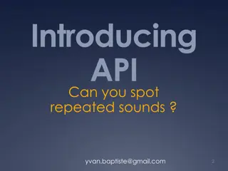 Spot Repeated Sounds in Introducing API and Word Lists