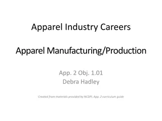 Apparel Manufacturing: Careers and Opportunities