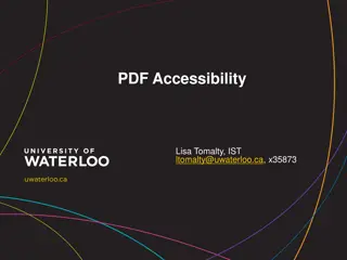 Enhancing PDF Accessibility in Compliance with Legislation