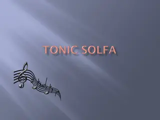 Tonic Solfa and 