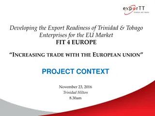 Developing Export Readiness for EU Market: FIT4EUROPE Project Overview