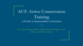 Interactive Sustainability Curriculum for Conservation Training