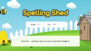 Stage 3 Spelling Rules Revision - Activities and Answers