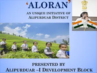 Aloran - A Unique Initiative of Alipurduar District