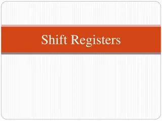 Shift Registers in Sequential Logic Circuits