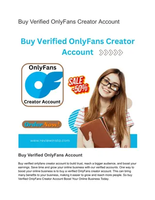 Buy Verified OnlyFans Creator Account