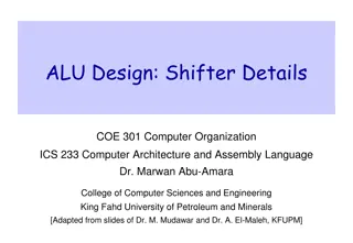 Design and Implementation of Shifters in ALU for Single-Cycle Processors