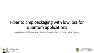 Cutting-Edge Fiber to Chip Packaging for Quantum Applications