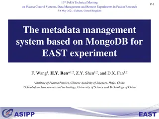 Metadata Management System for Fusion Research Experiment Data