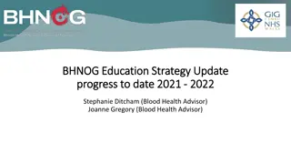 BHNOG Education Strategy Update 2021-2022 Overview