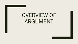 Argumentation: Exploring Explicit and Implicit Arguments