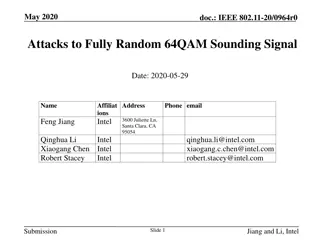 Attacks on Fully Random 64QAM Sounding Signal in IEEE 802.11-20/0964r0