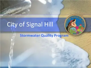 City of Signal Hill Stormwater Quality Program Overview