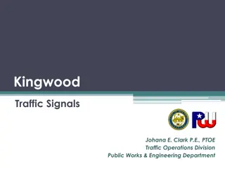 Kingwood Traffic Signals Overview and Updates