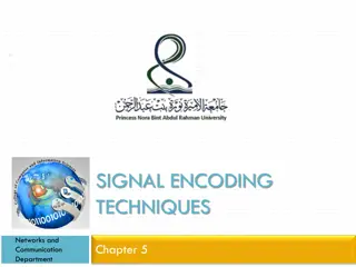 Signal Encoding Techniques in Networks and Communication