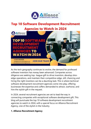 Top 10 Software Development Recruitment Agencies to Watch in 2024