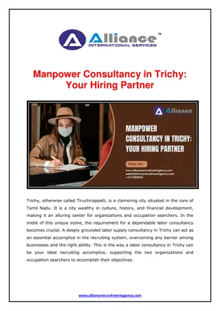 Manpower Consultancy in Trichy - Your Hiring Partner