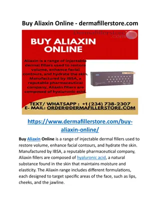 Buy Aliaxin Online - dermafillerstore.com