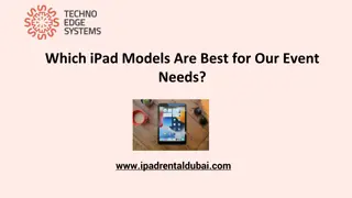 Which iPad Models Are Best for Our Event Needs?