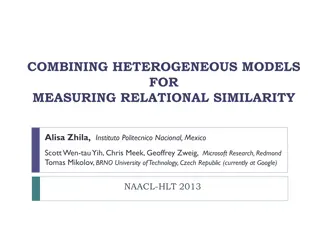 Enhancing Relational Similarity Measurements: A Model Combination Approach