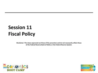 Overview of Fiscal Policy and Market Failures