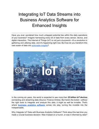 Integrating IoT Data Streams into Business Analytics Software for Enhanced Insights