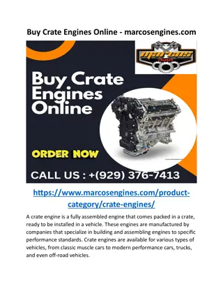 Buy Crate Engines Online - marcosengines.com