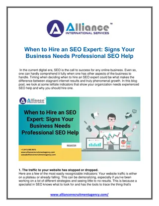 When to Hire an SEO Expert Signs Your Business Needs Professional SEO Help