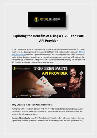 Seamless Integration with a T-20 Teen Patti API Provider