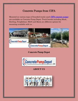 CIFA Concrete Pumps, concretepumpdepot