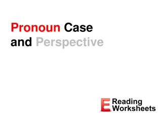 Pronouns: Cases, Perspectives, and Usage