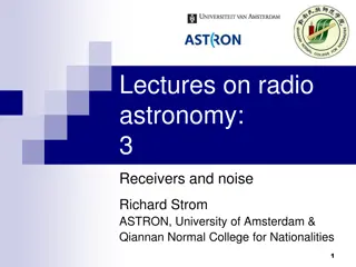 Receivers and Noise in Radio Astronomy