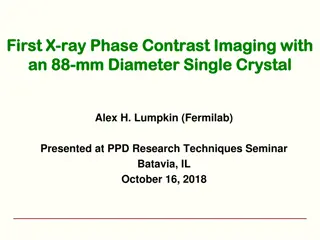 Advances in X-ray Phase Contrast Imaging with Single Crystal Scintillators