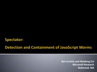 Exploring Web Application Vulnerabilities and JavaScript Worms