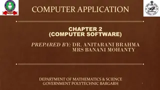 Computer Software and Operating Systems