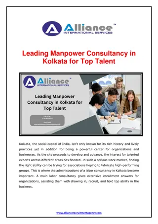 Leading Manpower Consultancy in Kolkata for Top Talent