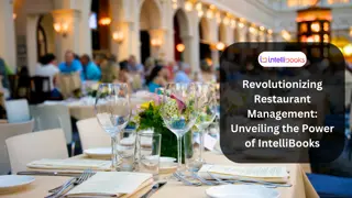 Transform Your Restaurant Operations with IntelliBooks Efficiency and Profitability Redefined