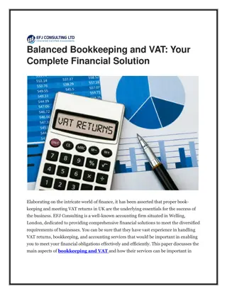 Balanced Bookkeeping and VAT Your Complete Financial Solution